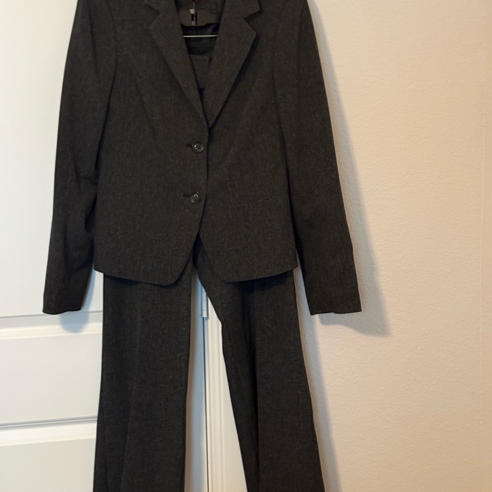 Classic Deep Dark Gray Blazer and Pants Set